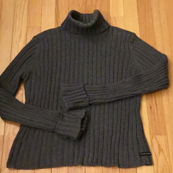 American Eagle Outfitters Sweaters - American Eagle Warm Dark Gray Ribbed   Turtleneck